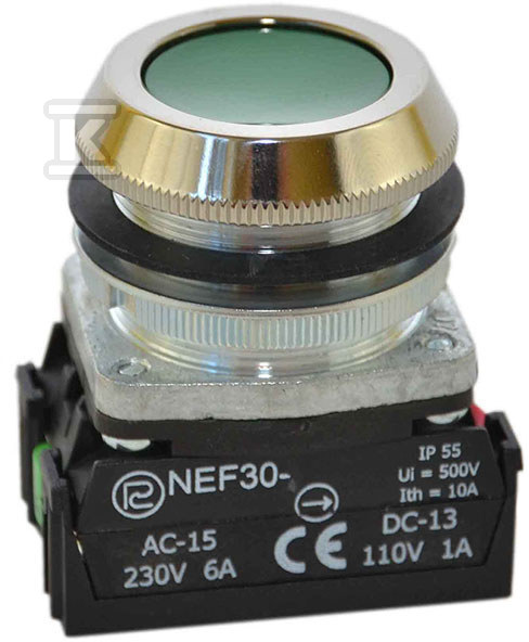 NEF30-KXY-green control button - W0-NEF30-K XY Z